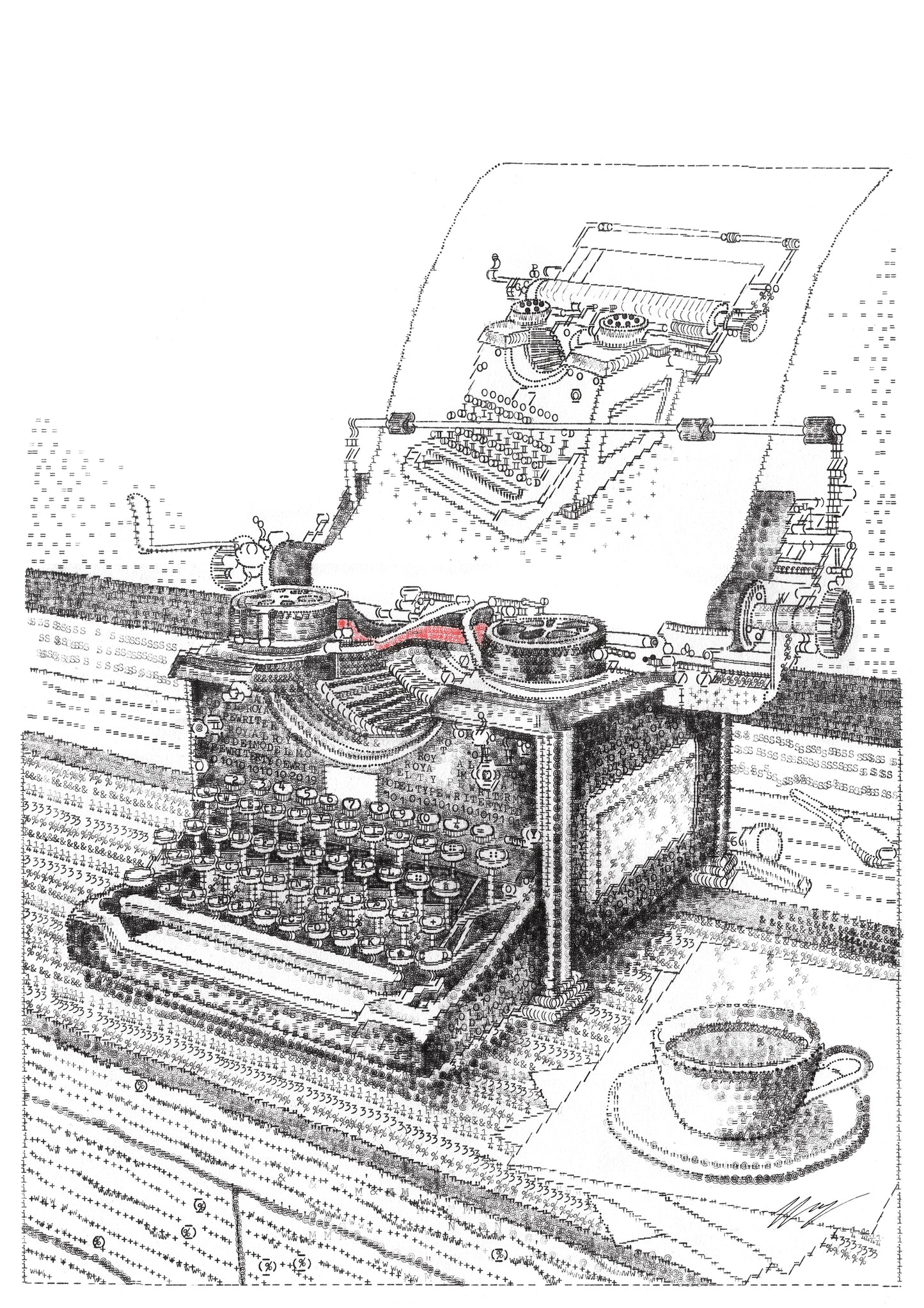 Typewriter Typing A Typewriter