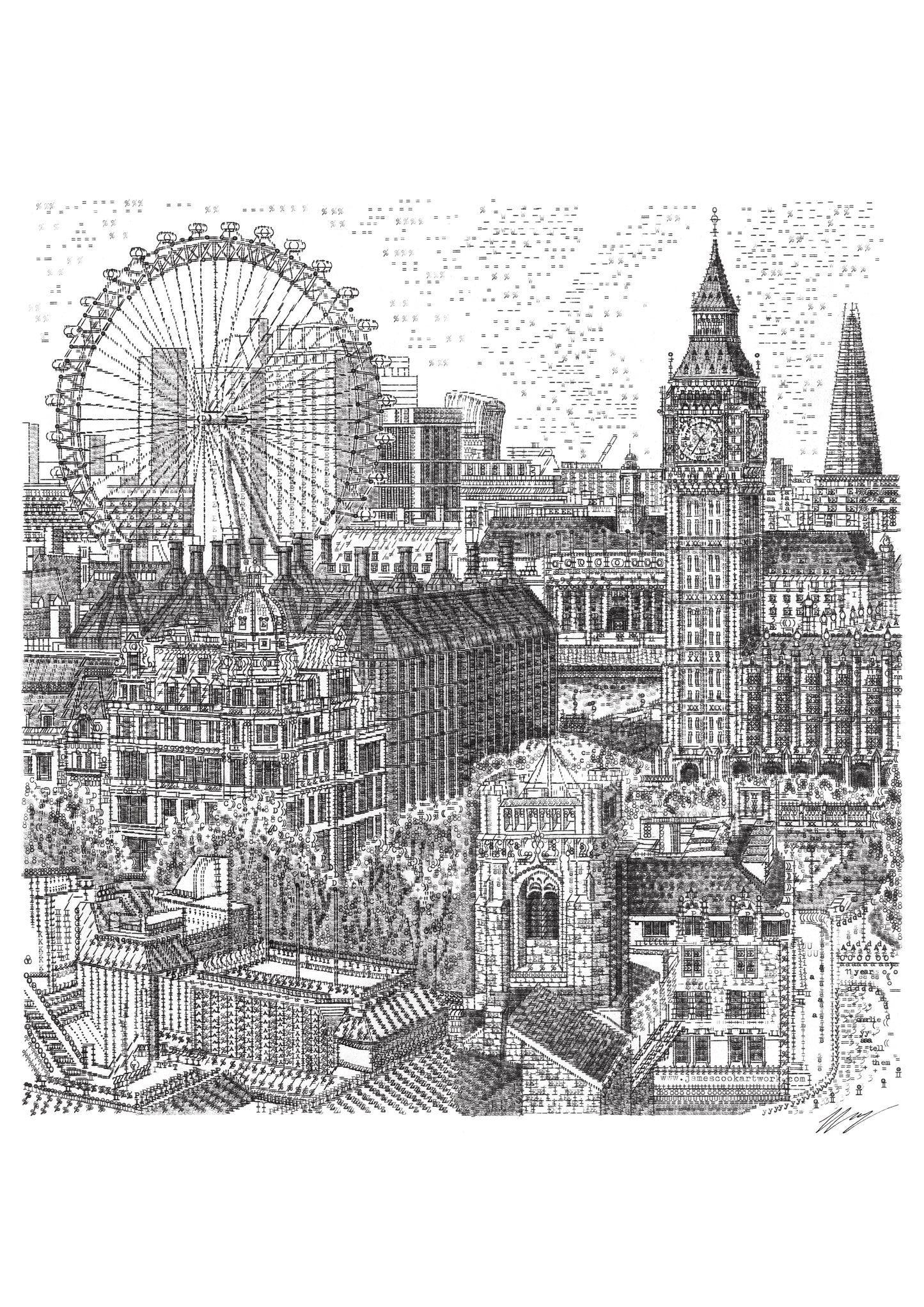 Big Ben and London Eye