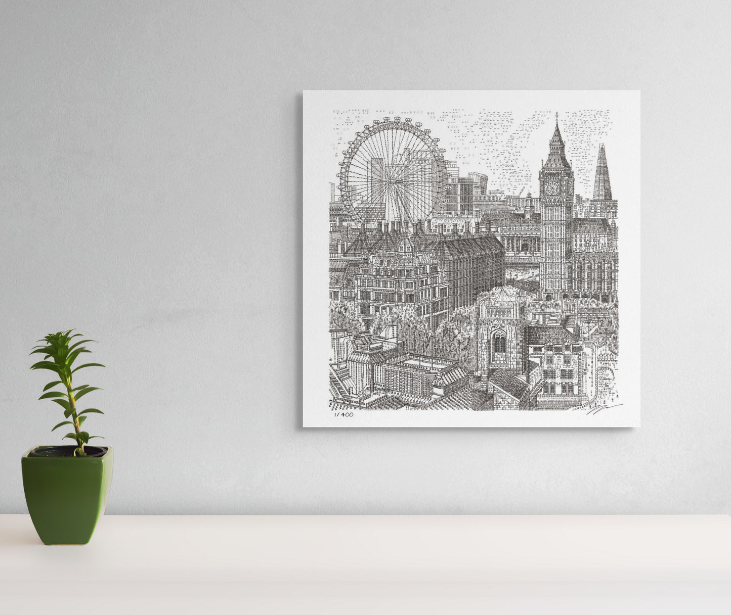 Big Ben and London Eye