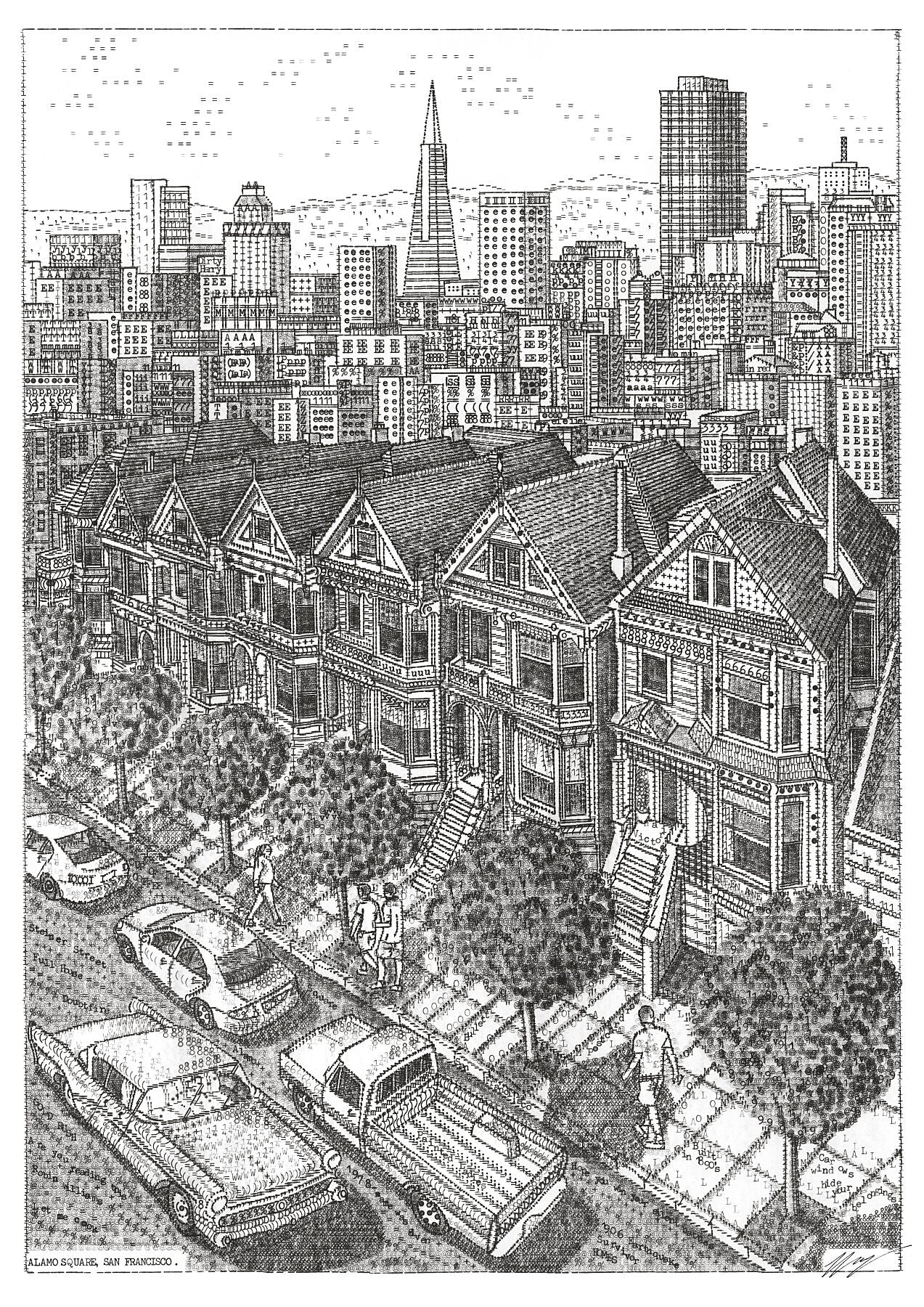 ORIGINAL: ALAMO SQUARE SAN FRANCISCO