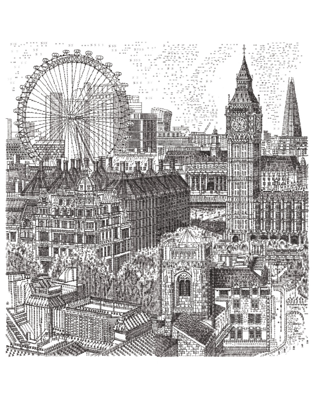 Big Ben and London Eye