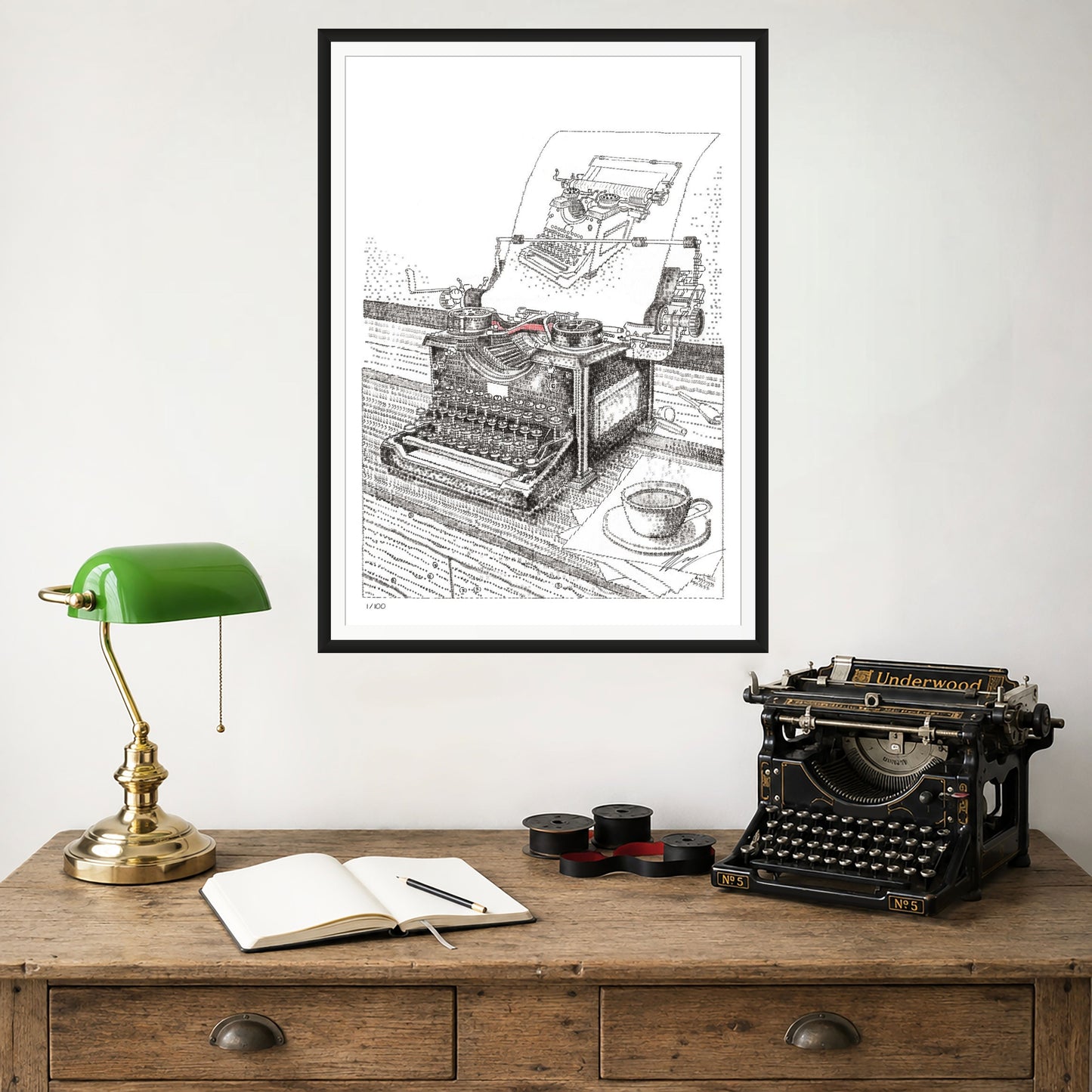 Typewriter Typing A Typewriter