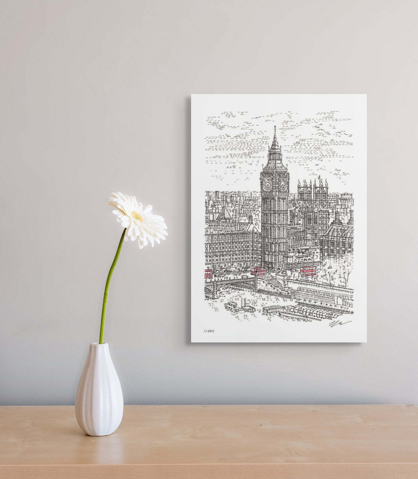 Big Ben, London Eye and Routemasters