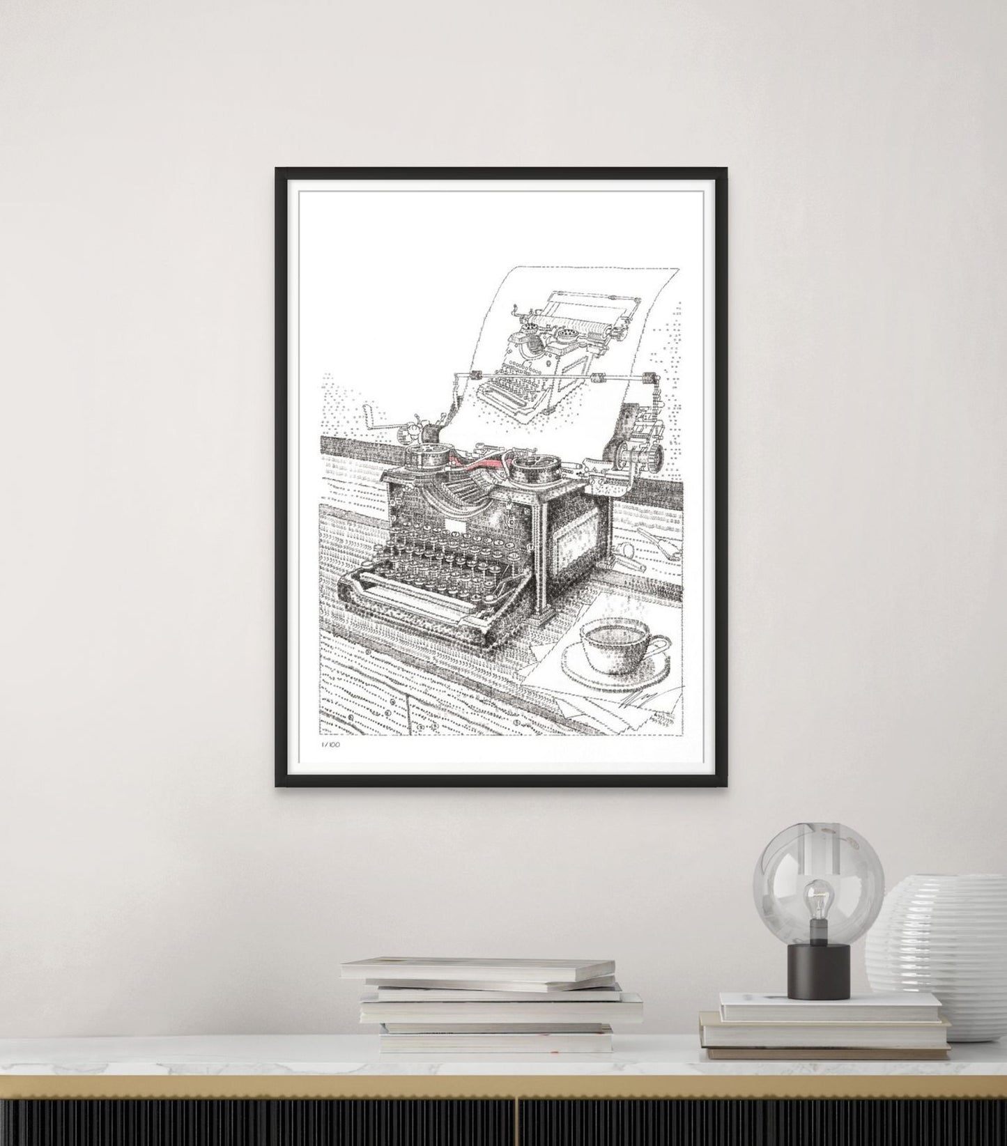 Typewriter Typing A Typewriter