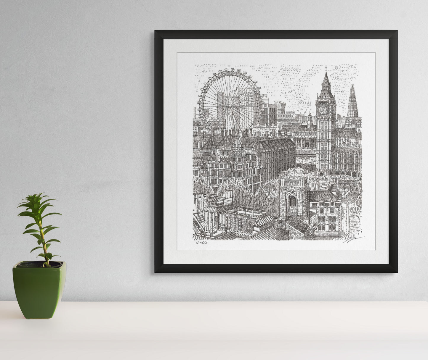 Big Ben and London Eye
