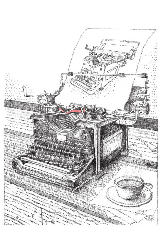 Typewriter Typing A Typewriter
