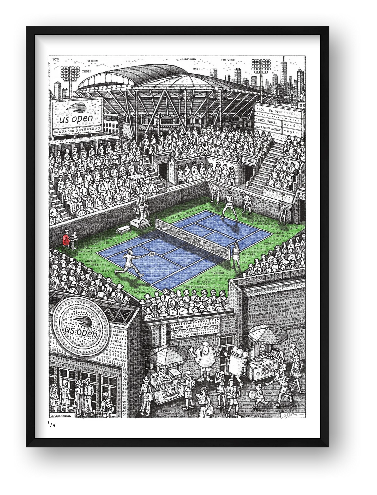 US Open 2026 — framed