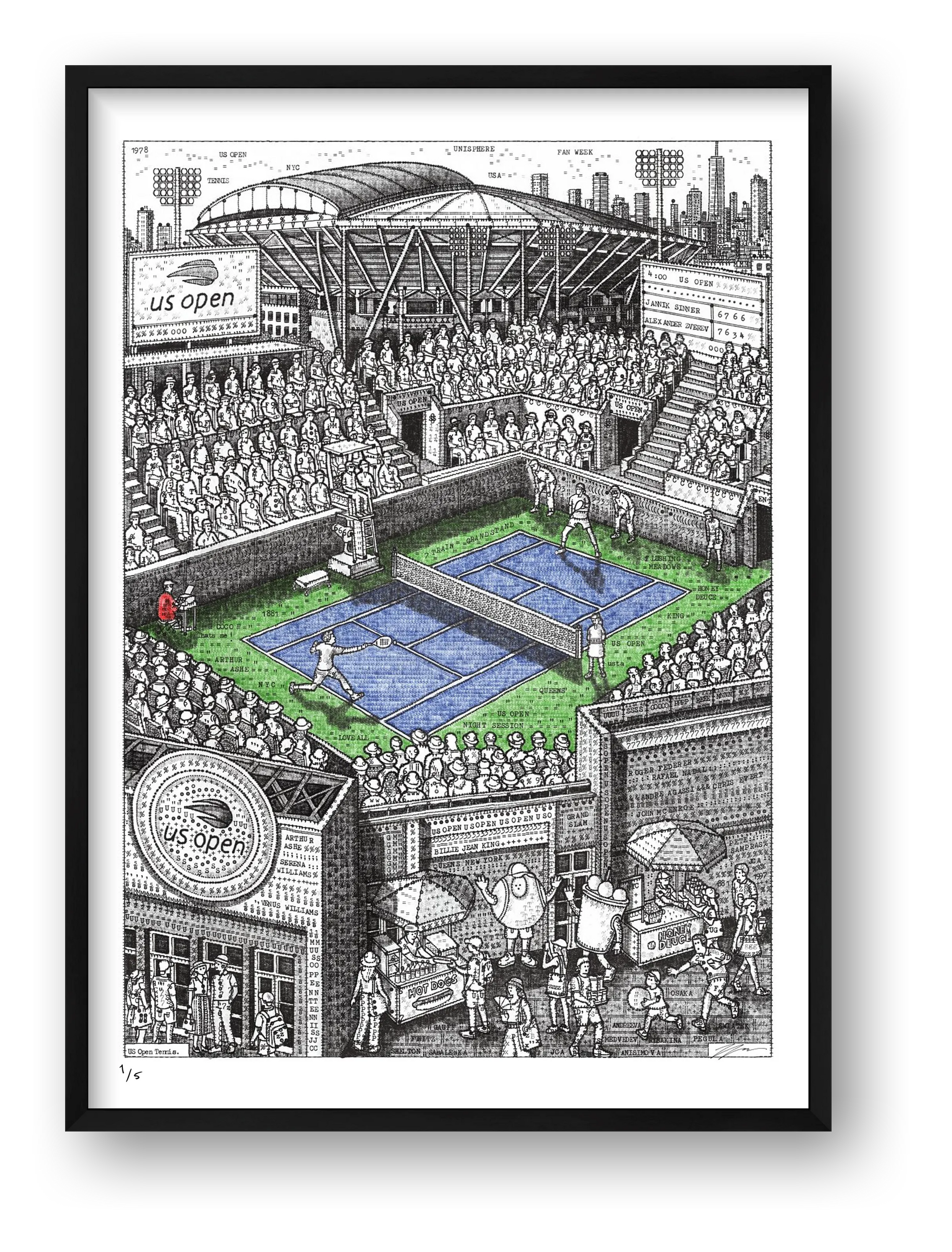 US Open 2026 — framed
