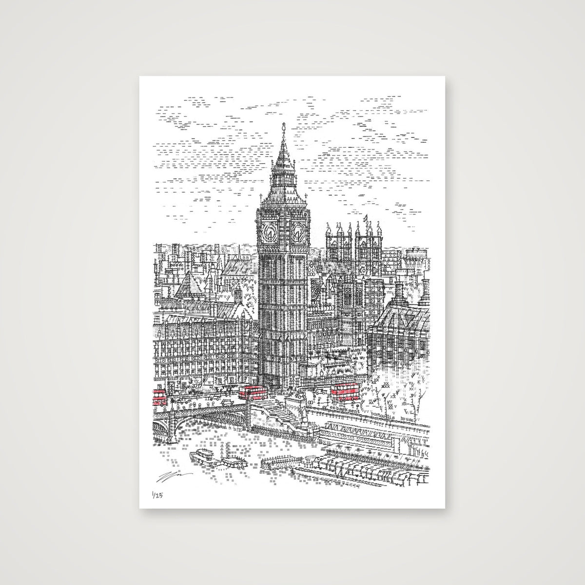 Big Ben, London Eye and Routemasters