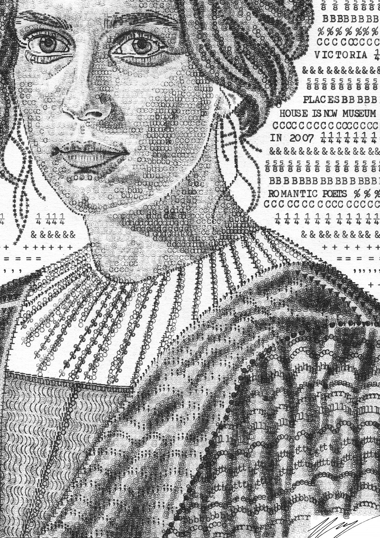 Original Artwork: Author Charlotte Brontë