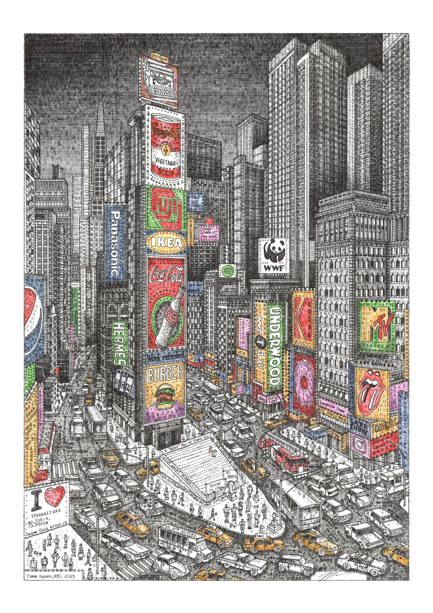 Evening in Times Square, NYC - Original