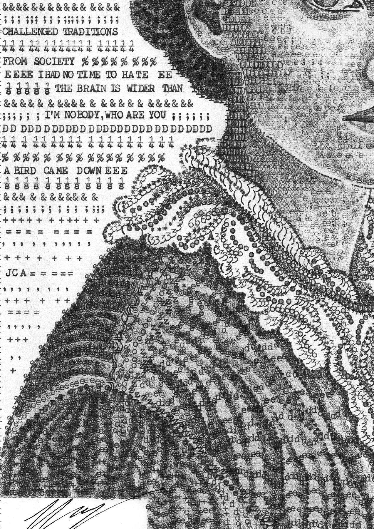 Original Artwork: Author Emily Dickinson