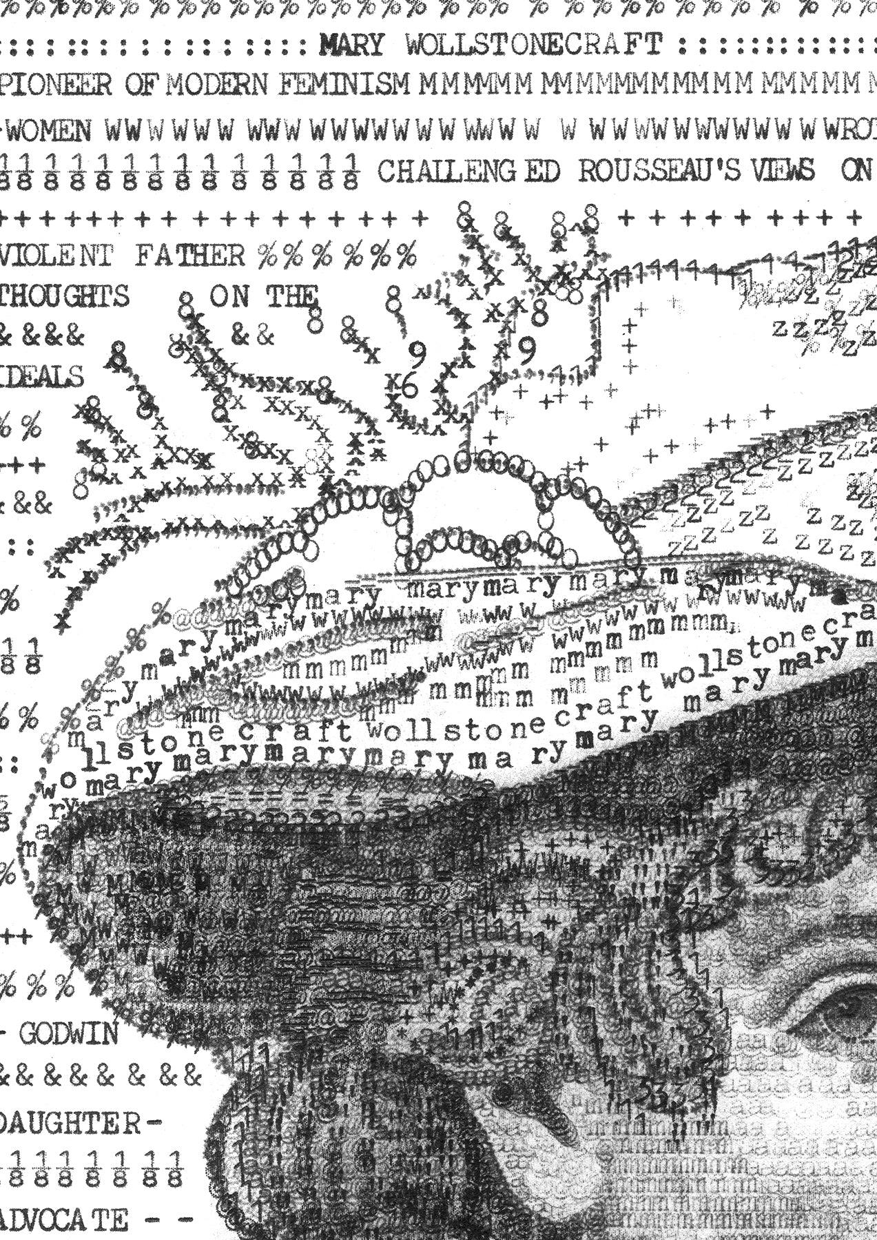 Original Artwork: Author Mary Wollstonecraft