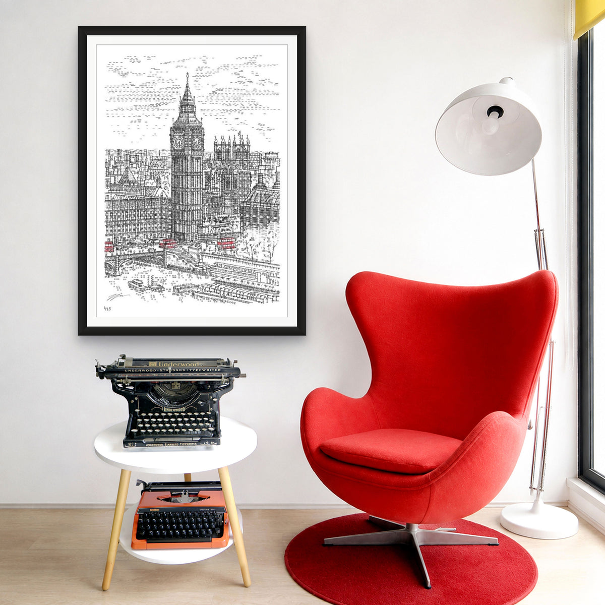 Big Ben, London Eye and Routemasters