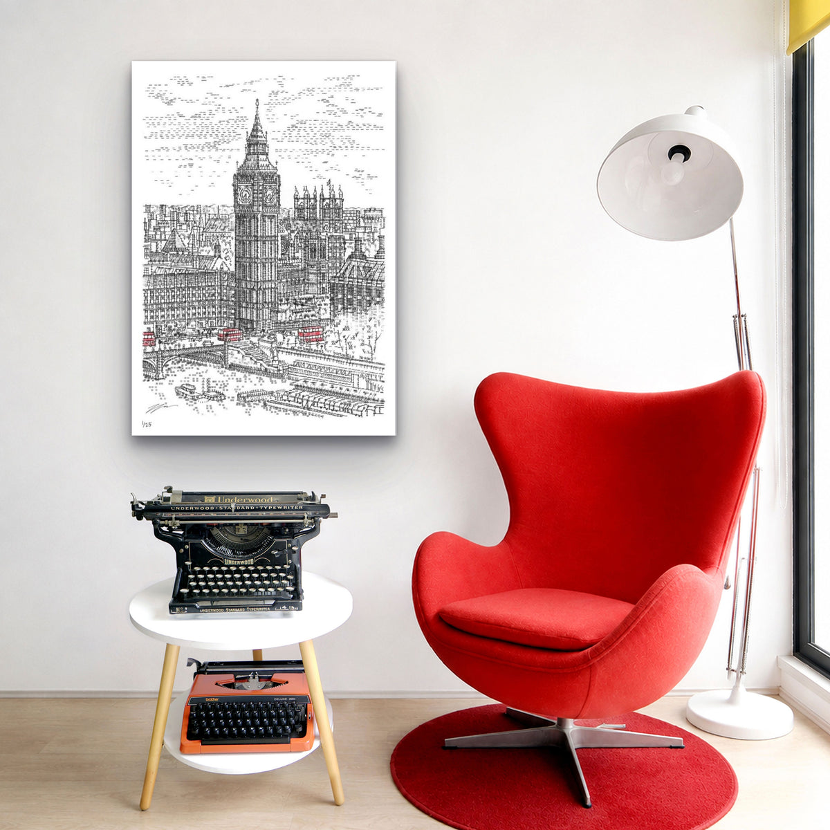 Big Ben, London Eye and Routemasters