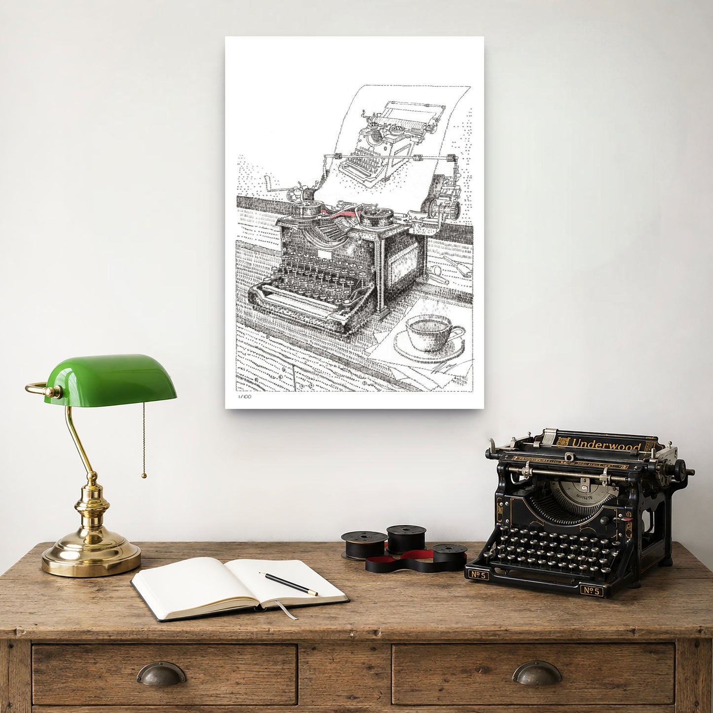 Typewriter Typing A Typewriter