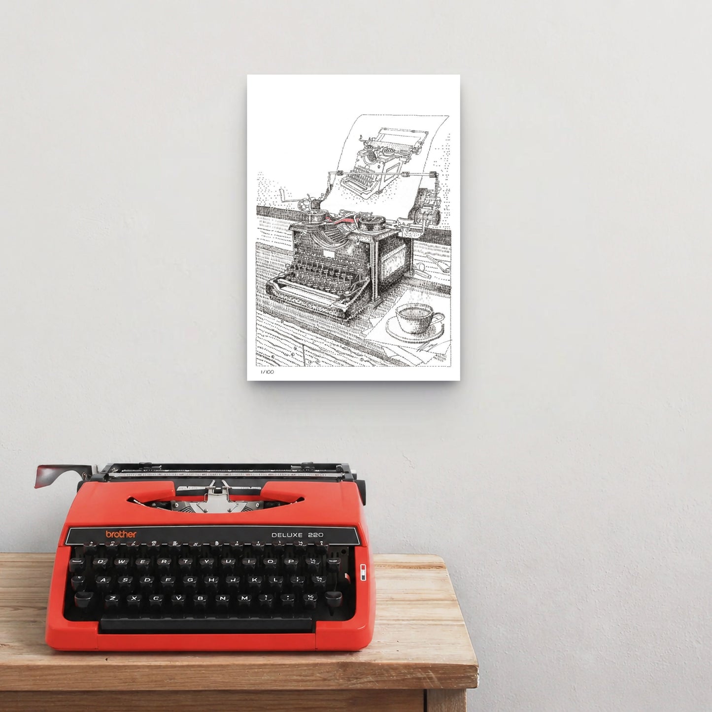 Typewriter Typing A Typewriter