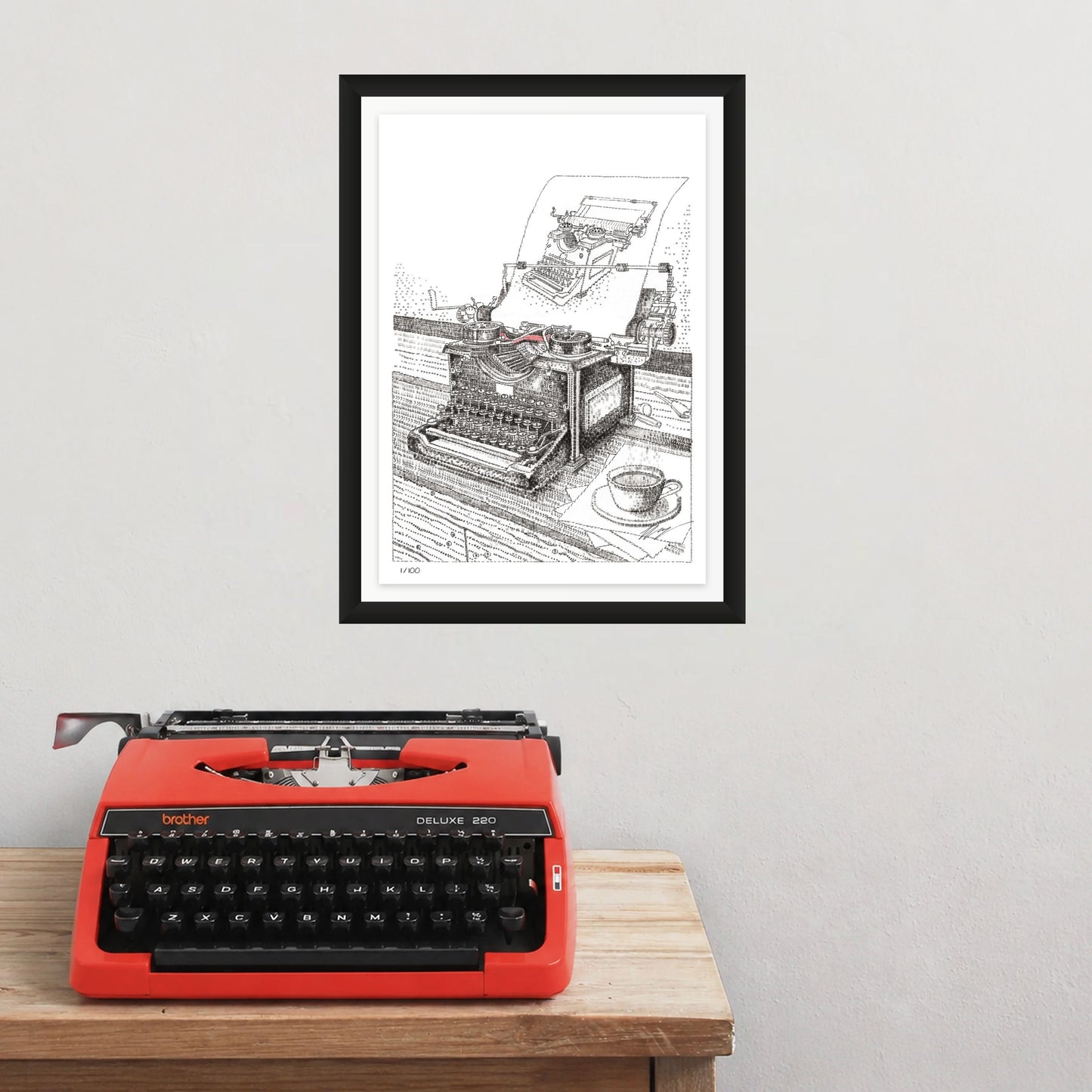 Typewriter Typing A Typewriter